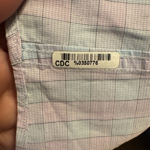 Charles Tyrwhitt Men's Blue /LavenderSlim Fit Long Sleeve Dress Shirt Size 18/37 - Picture 8 of 8